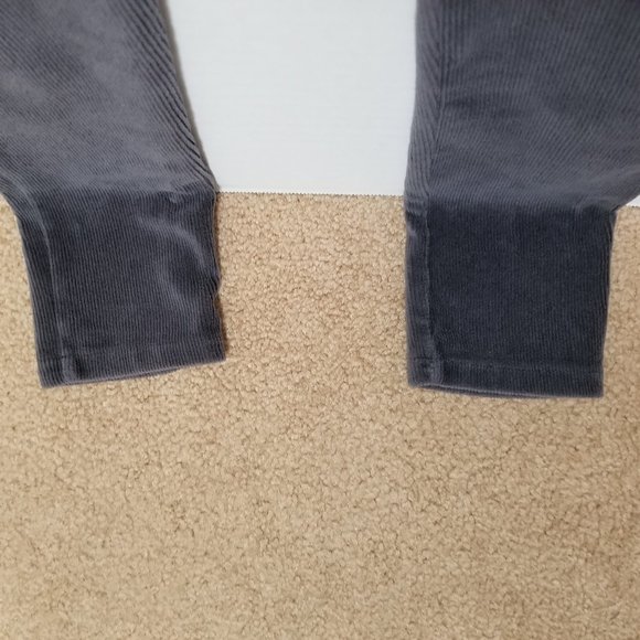 Hue leggings Small corduroy ribbed rib wale elastic pull on waist back pockets - Picture 11 of 13